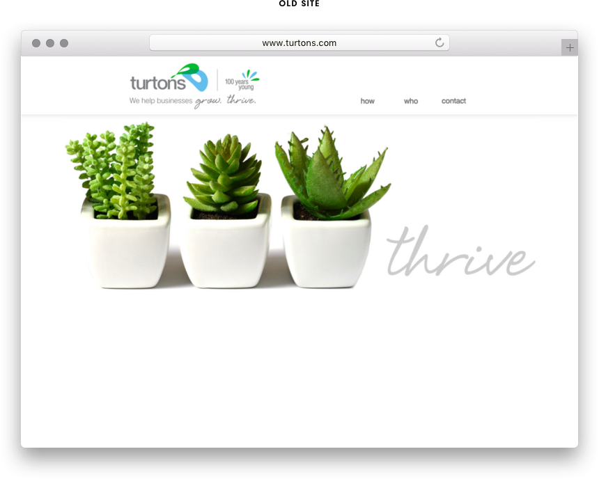 Turtons Old Site HubSpot Impact Awards 2017
