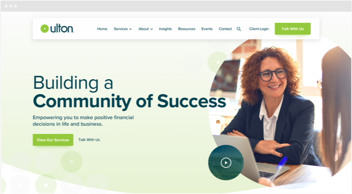 Ulton Financial Website Designs Panel6